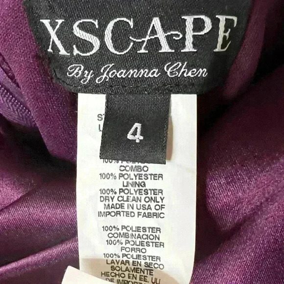 Gorgeous Eggplant Strapless Layered Ruffle Formal Midi Dress Size 4 Satin Bodice - Picture 4 of 4